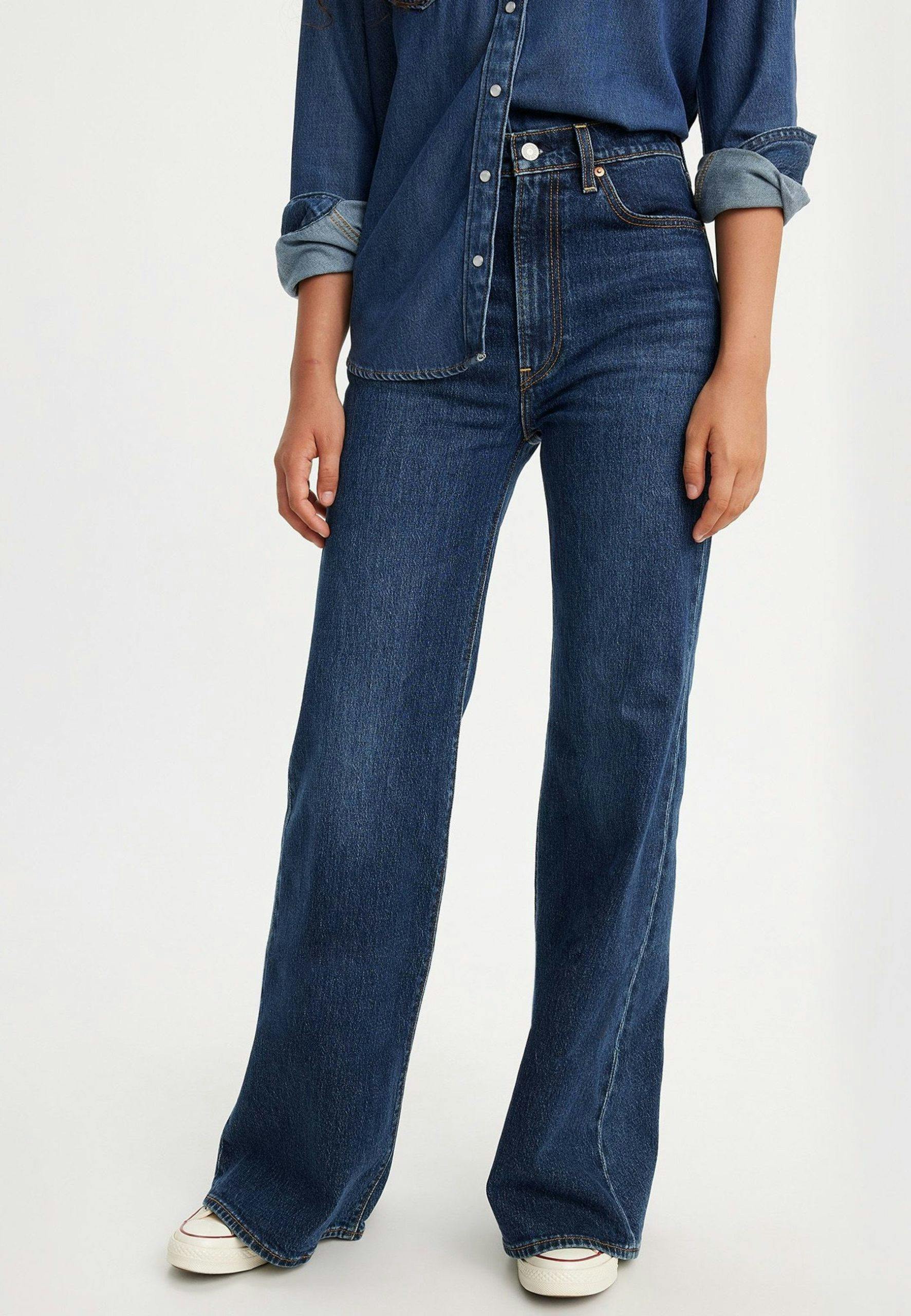 jeans hoytliv jeans med høyt liv trendy 2024
